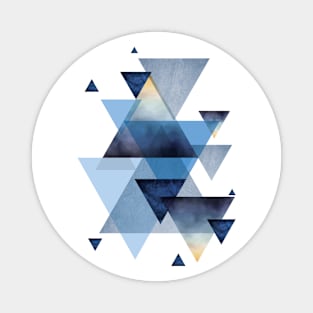 Geometric Blue Magnet